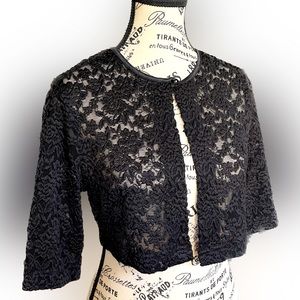 Lace shrug, bolero perfect partner for off shoulder or thin strapped dresses.